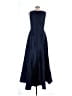 Alfred Sung 100% Polyester Solid Blue Black Cocktail Dress Size 12 - photo 2