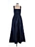Alfred Sung 100% Polyester Solid Blue Black Cocktail Dress Size 12 - photo 1