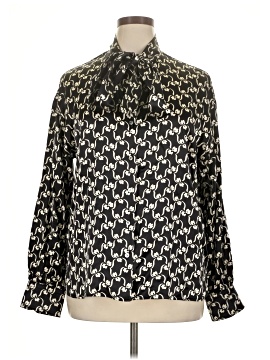 Tory Burch Long Sleeve Silk Top