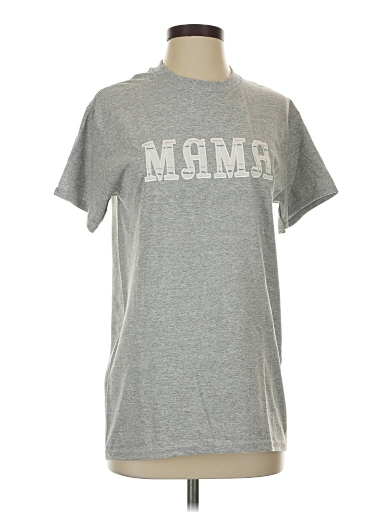 Pre-owned Gildan Short Sleeve T-shirt In Gray