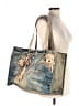 Acne Studios 100% Cotton Tie-dye Blue Ivory Teddy Shopper Tote One size - photo 2