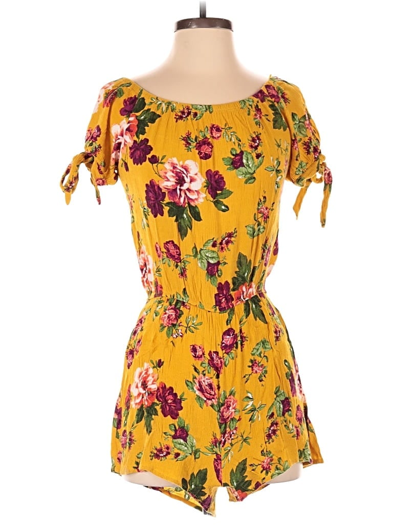 Pre-owned Ambiance Romper In Yellow