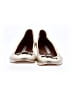Diane von Furstenberg Metallic Ivory Flats Size 9 - photo 2