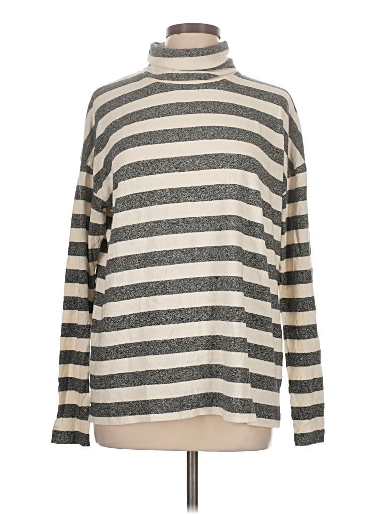 Pre-owned Jcrew Turtleneck Sweater In Silver