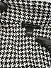 Ann Taylor 100% Polyester Houndstooth Black Sleeveless Blouse Size L - photo 7