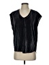 Dear John 100% Polyester Black Short Sleeve Blouse Size S - photo 1