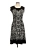 BCBGMAXAZRIA Graphic Black Cocktail Dress Size M - photo 1