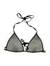 H&M Metallic Gray Swimsuit Top Size 8 - photo 1