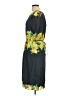 Lands' End 100% Polyester Tropical Black Cocktail Dress Size 12 - photo 5