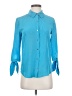 Juicy Couture 100% Silk Blue Blouse Size 0 - photo 1