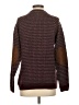 River Island Houndstooth Burgundy Pullover Sweater Size XS - photo 2