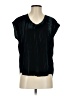 Dear John 100% Polyester Black Short Sleeve Blouse Size S - photo 1