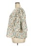 Unbranded 100% Cotton Floral Tropical Ivory 3/4 Sleeve Blouse Size XXL - photo 5