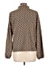 Unbranded 100% Polyester Brown Long Sleeve Blouse Size L - photo 2