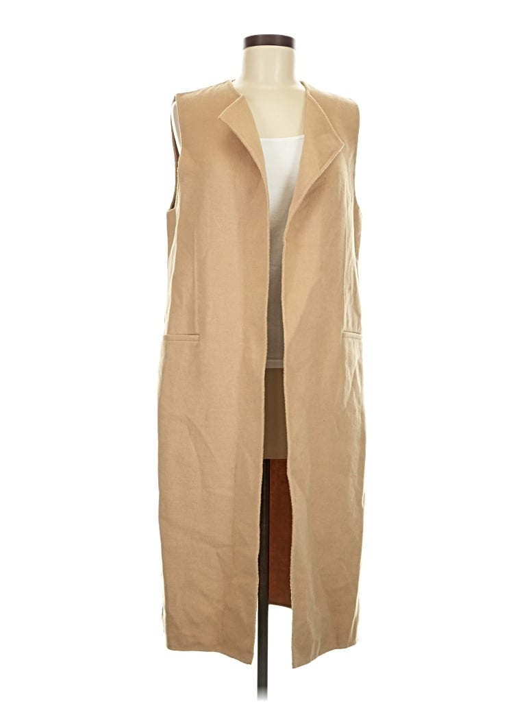 Pre-owned Zara Vest In Tan
