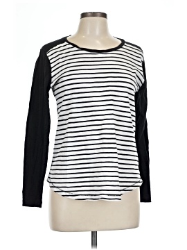 Madewell Whisper Cotton Long-Sleeve Crewneck Tee in Stripeblock (view 1)