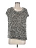 Eileen Fisher Silver Short Sleeve Top Size M - photo 1