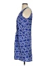 Joe Fresh 100% Polyester Print Blue Casual Dress Size 4 - photo 5