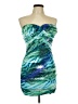 Body Central Tie-dye Green Cocktail Dress Size L - photo 1