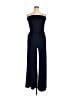 Go Couture Solid Blue Jumpsuit Size XL - photo 1