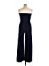 Go Couture Solid Blue Jumpsuit Size XL - photo 2