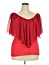 Venus 100% Polyester Red Short Sleeve Blouse Size 2X - photo 1