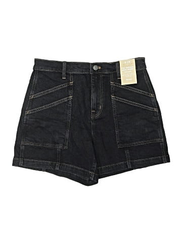 Madewell The Perfect Vintage Mid-Length Cargo Jean Short in Shamp Wash (view 1)