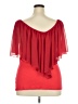 Venus 100% Polyester Red Short Sleeve Blouse Size 2X - photo 2