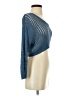 MLC Metallic Blue Cardigan Size S - photo 4