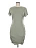 Express Solid Gray Casual Dress Size M - photo 1