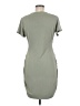 Express Solid Gray Casual Dress Size M - photo 2
