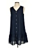 Unbranded Solid Blue Casual Dress Size S - photo 1