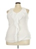 Aventura 100% Polyester Ivory Sleeveless Blouse Size 2X - photo 1