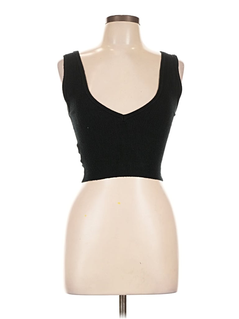 Pre-owned Assorted Brands Tank Top Black Strapless Neckline Tops