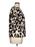 Unbranded Animal Print Ivory Short Sleeve Blouse Size XL - photo 4