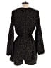 Pink Lily Polka Dots Black Romper Size XS - photo 2