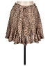 AaKaa 100% Polyester Animal Print Brown Casual Skirt Size L - photo 1