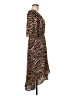 Everly 100% Polyester Animal Print Brown Casual Dress Size M - photo 4