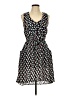 Bebop 100% Polyester Print Black Casual Dress Size L - photo 1