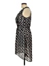 Bebop 100% Polyester Print Black Casual Dress Size L - photo 5