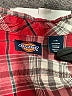 Dickies 100% Cotton Plaid Red Short Sleeve Button-Down Shirt Size 4 - photo 3