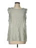 Doe & Rae Gray Sleeveless Blouse Size L - photo 1