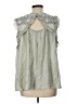 Doe & Rae Gray Sleeveless Blouse Size L - photo 2