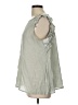 Doe & Rae Gray Sleeveless Blouse Size L - photo 5