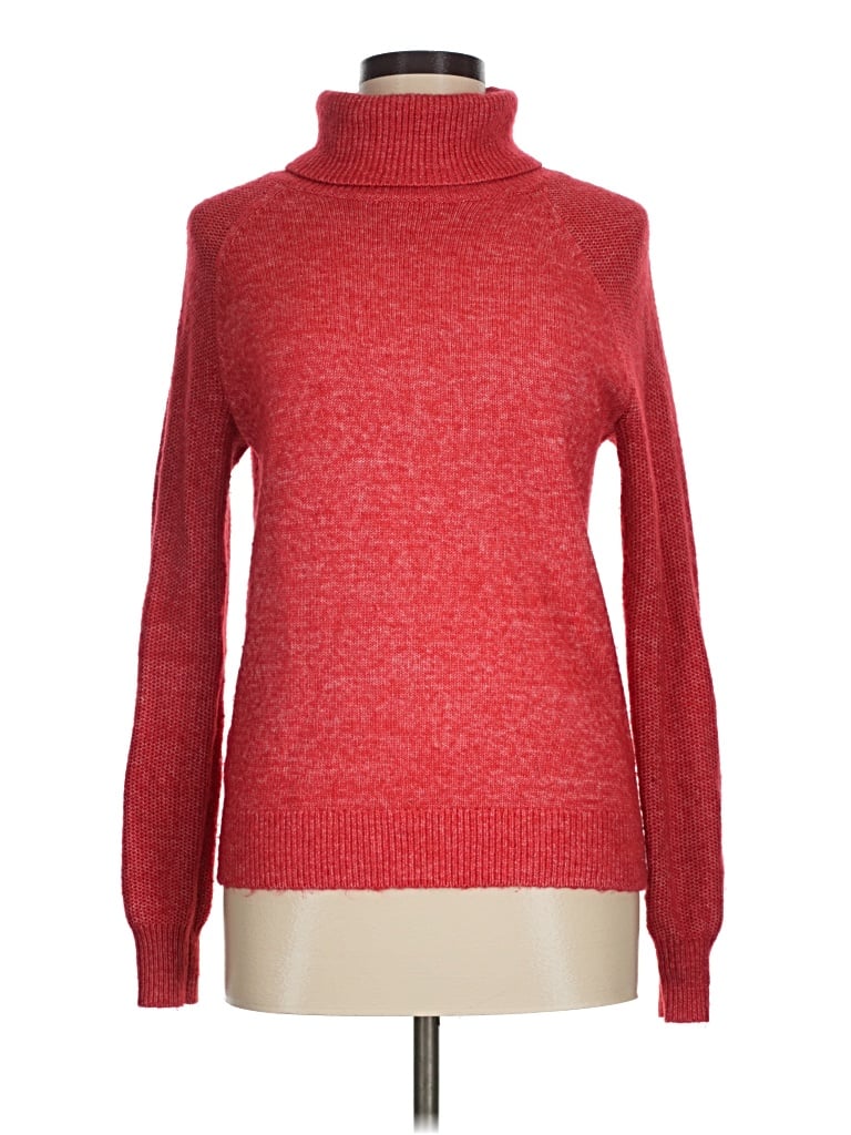 Pre-owned Ann Taylor Loft Turtleneck Sweater In Red