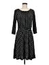 Ann Taylor Polka Dots Black Casual Dress Size M - photo 1