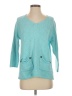 Lulu-B 100% Cotton Teal Pullover Sweater Size S - photo 1