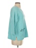 Lulu-B 100% Cotton Teal Pullover Sweater Size S - photo 4
