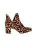 Assorted Brands Animal Print Brown Ankle Boots Size 9 - photo 1