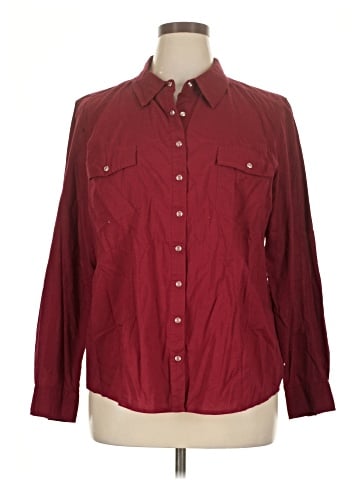 Style&Co Long Sleeve Button-Down Shirt (view 1)